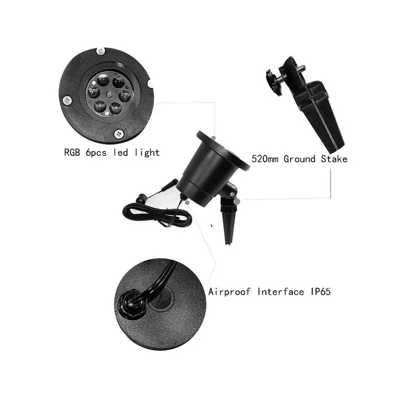 

Outdoor Snowflake LED Stage Snow Lights Waterproof Light Christmas Holiday White Color Lighting party