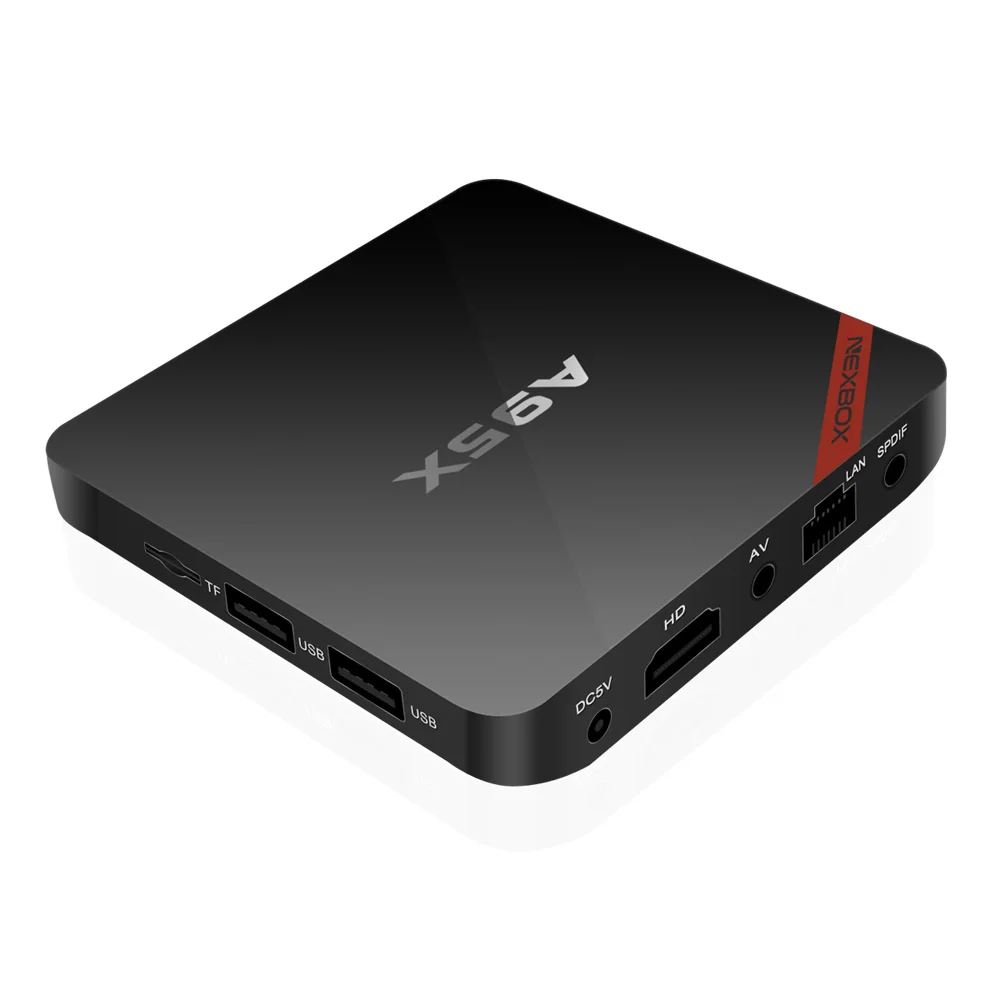 A95X Android ТВ Box Amlogic S905W 4 ядра 1 ГБ/8 ГБ Wi Fi H.265 7 KD 17 Смарт X96 мини Декодер каналов