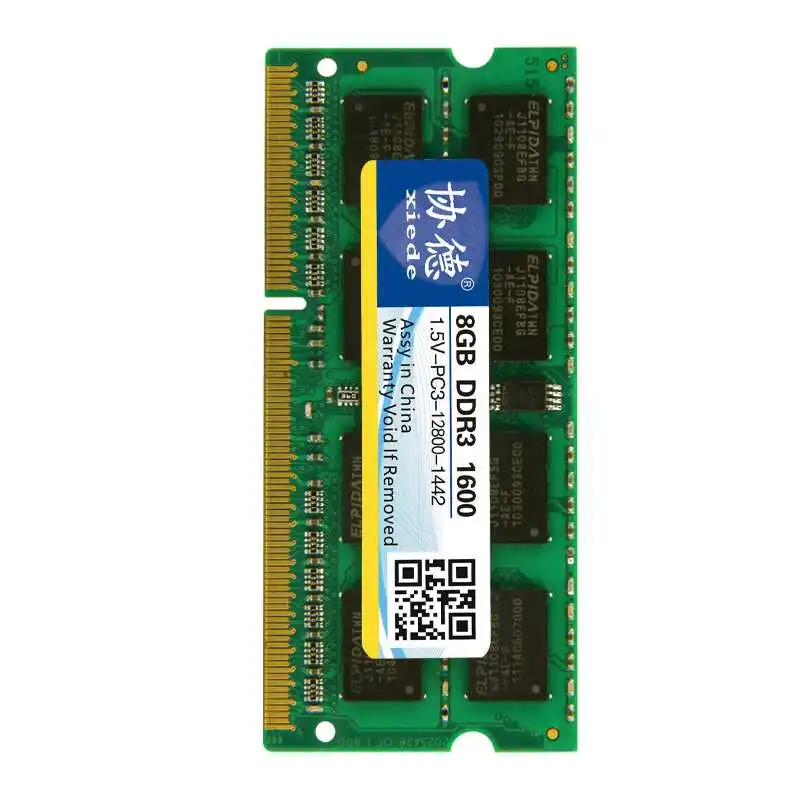 Модуль оперативной памяти ноутбука Xiede Ddr3 1600 Pc3-12800 204Pin Dimm 1600Mhz для ноутбуков