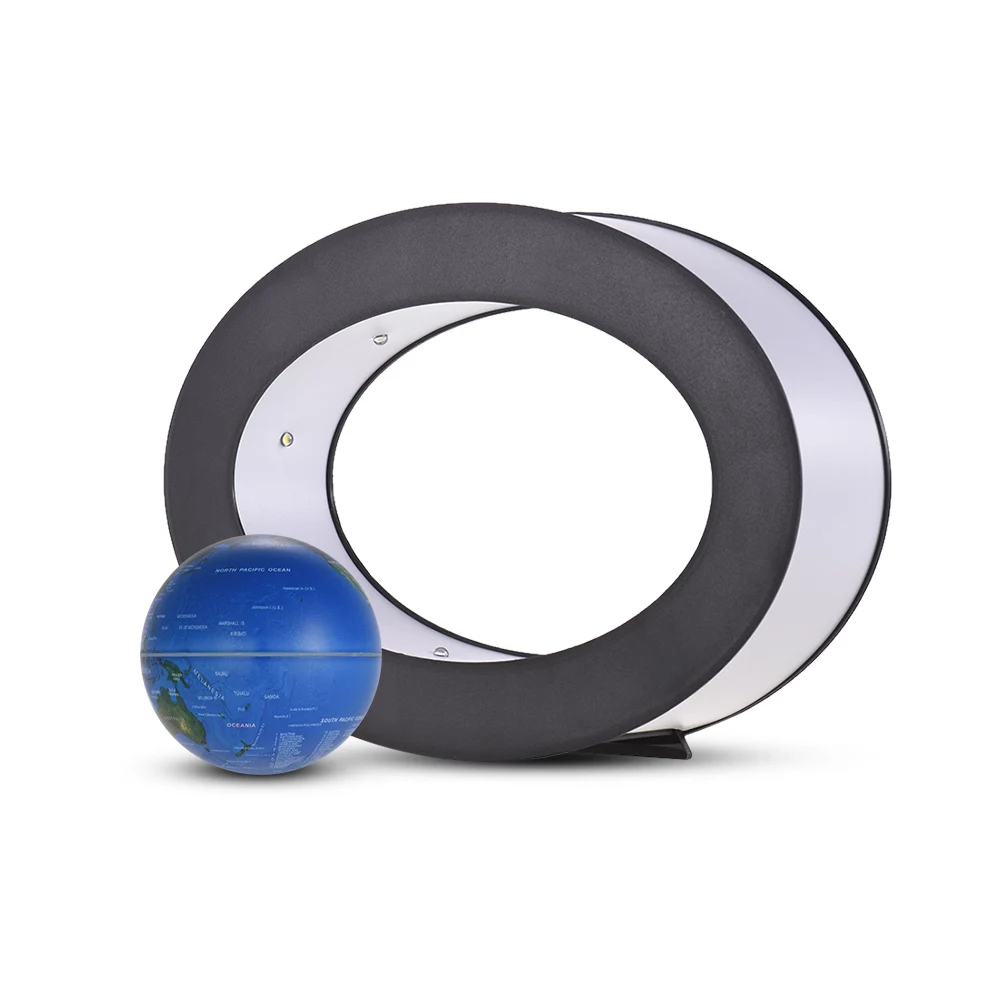 3 дюймовый Магнитный левитационный шар Карта мира светодиодный светильник