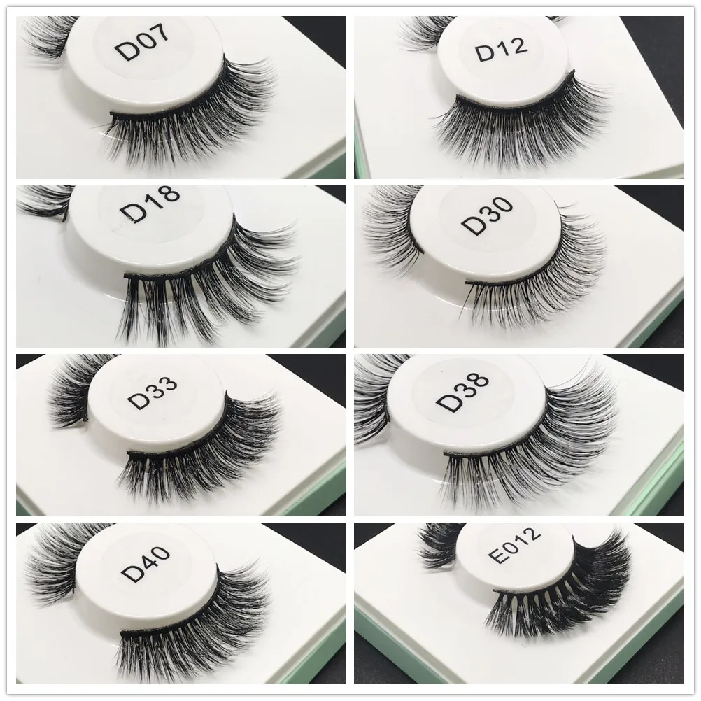 8 пар Miss sexy lash d021 3D норки накладные ресницы толстые ручной работы макияж набор