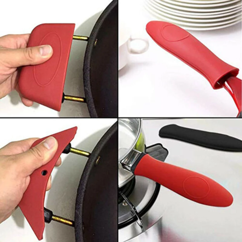 Нескользящие Силиконовая ручка держатель Кухонные принадлежности Potholder