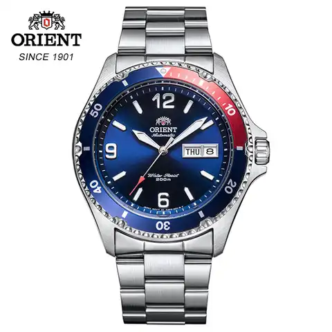 100% оригинальные мужские часы orite 200 м, водонепроницаемые спортивные часы для дайвинга/плавания, светящиеся стрелки из нержавеющей стали, гла...