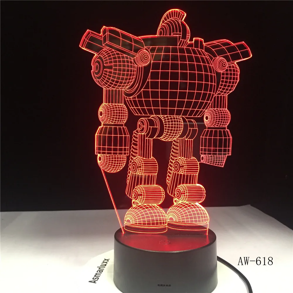 7 видов цветов USB энергосберегающие сенсорные 3D светодиодные ночные светильники