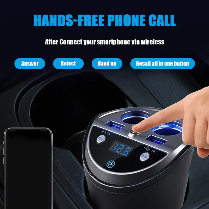 Автомобильное зарядное устройство с Bluetooth громкой связи Голосовая Навигация MP3
