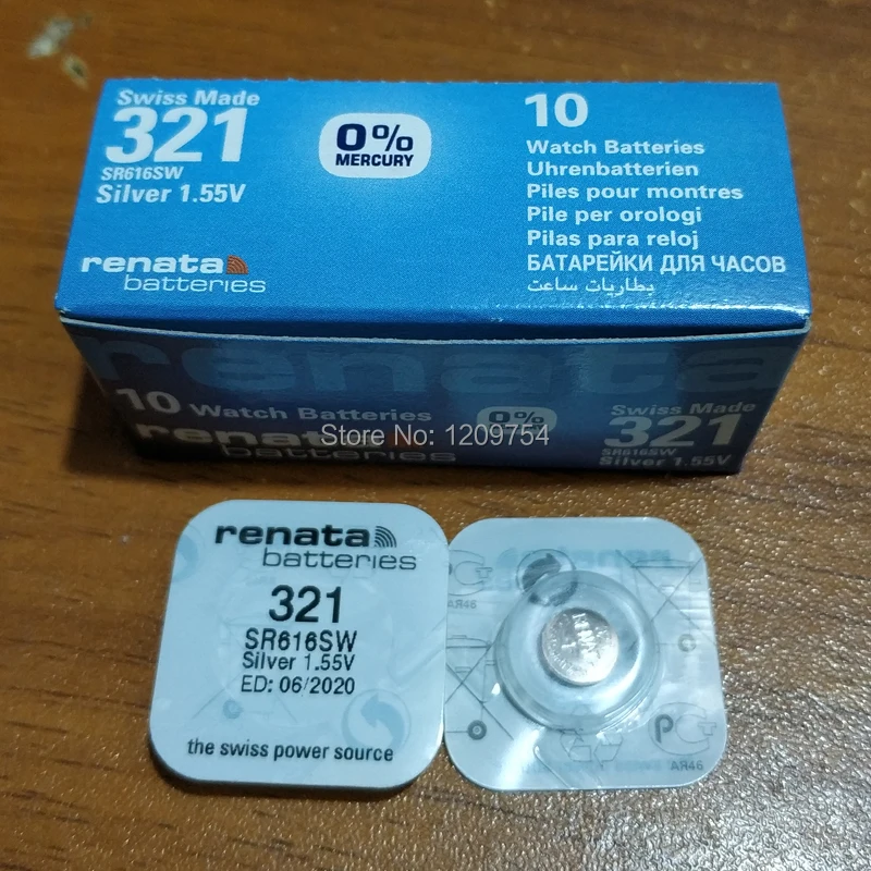 Бесплатная доставка renata часы с оксидом серебра 321 SR616SW RENATA/SR616/321 оксид 1 55 в 100 штук |