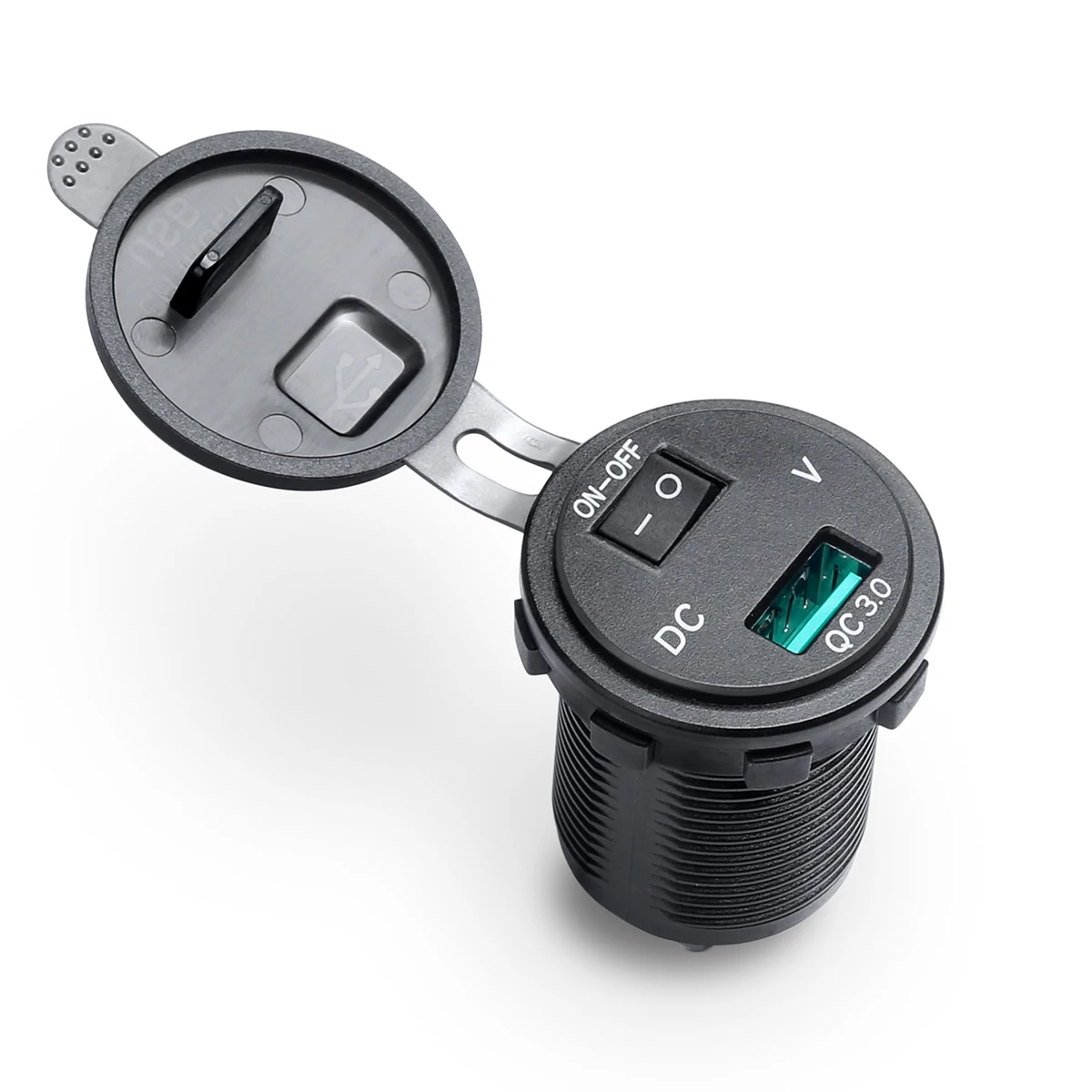 Зарядное устройство с двумя USB портами светодиодный дисплей водонепроницаемый