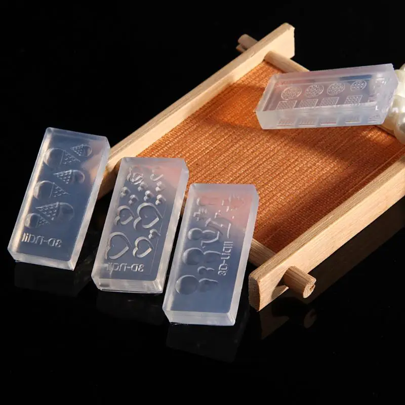 3D акриловые пресс форм для нейл арта украшения DIY гель лак инструментальные