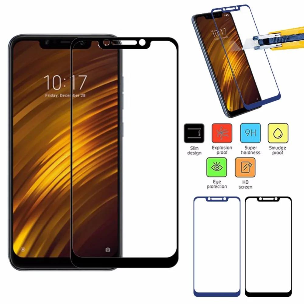 Защитное стекло закаленное 9H для Xiaomi Redmi S2 Note 5 5A Plus 4X 6A 6Pro|Защитные стёкла и плёнки