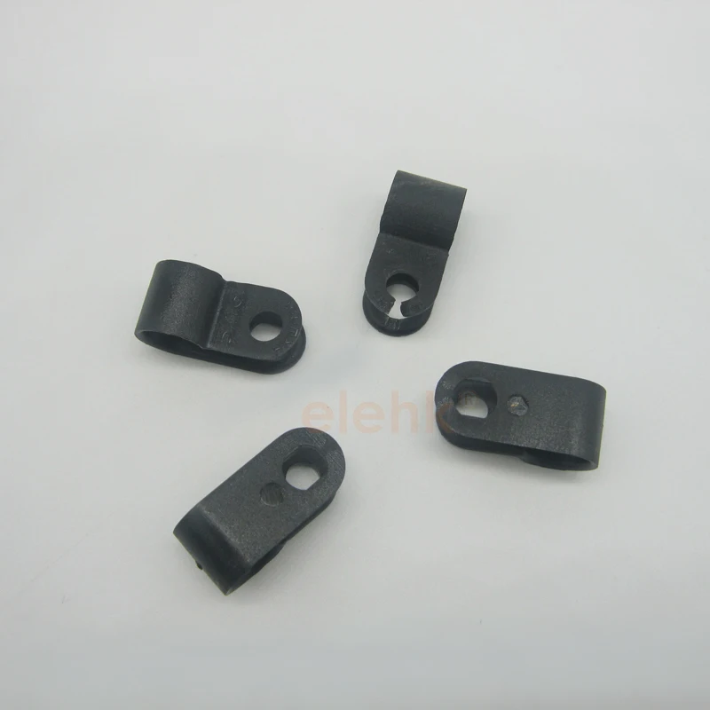 _ Естественный цвет 94V 2 пластиковый R образный кабельный зажим 20 шт. нейлоновый