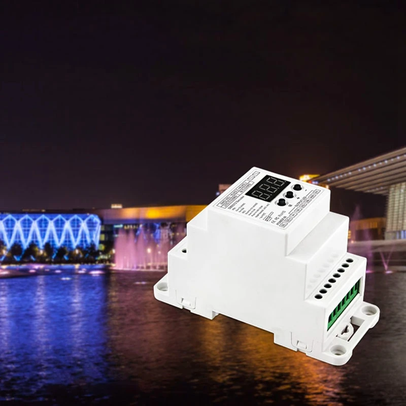 Bc-835-Din-Rj45 Dc12-24V вход 5А X 5Ch выход din-рейка Cv ШИМ Dmx512/1990 Декодер контроллер для