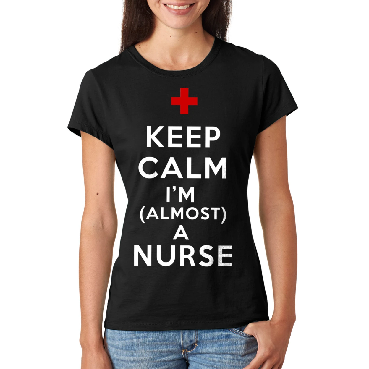 Будущее медсестра Keep Calm я почти футболка подарок для кормящих студентов женская