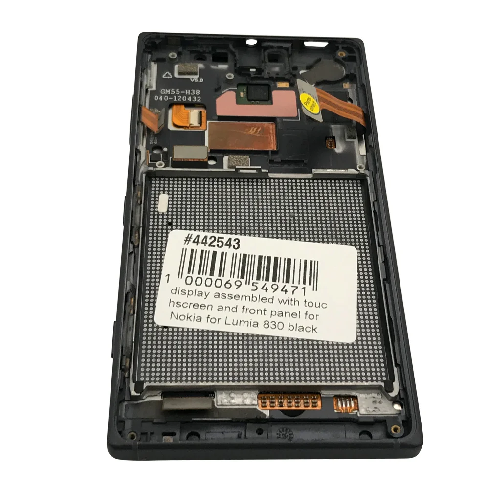 Дисплей с сенсорным экраном собран и передней панели для Nokia Lumia 830 оригинальный