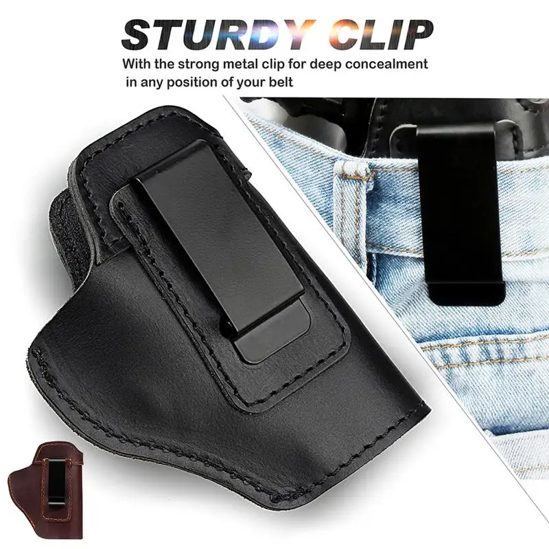 Кожаный IWB скрытый для переноски пистолет кобура для Glock 17 19 Sig Sauer P226 P220 P229 P239 P250 кобура принадлежности для пистолета Глок