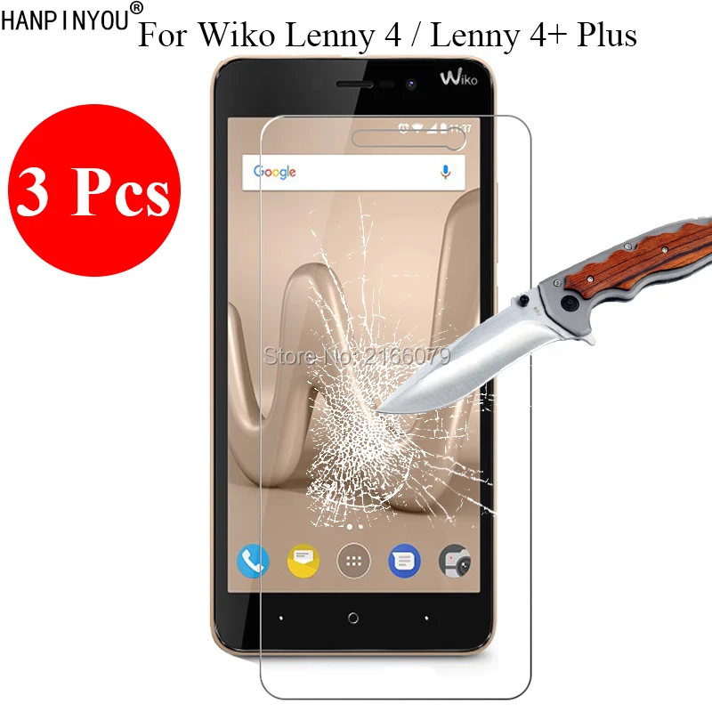 3 шт./лот для Wiko Lenny4 Lenny 4 Plus 4 plus Новинка 9H 2.5D Закаленное стекло Защитная пленка защитная пленка + инструменты для очистки