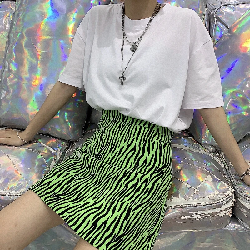 Сексуальная Женская Клубная юбка летняя модная повседневная карандаш с принтом