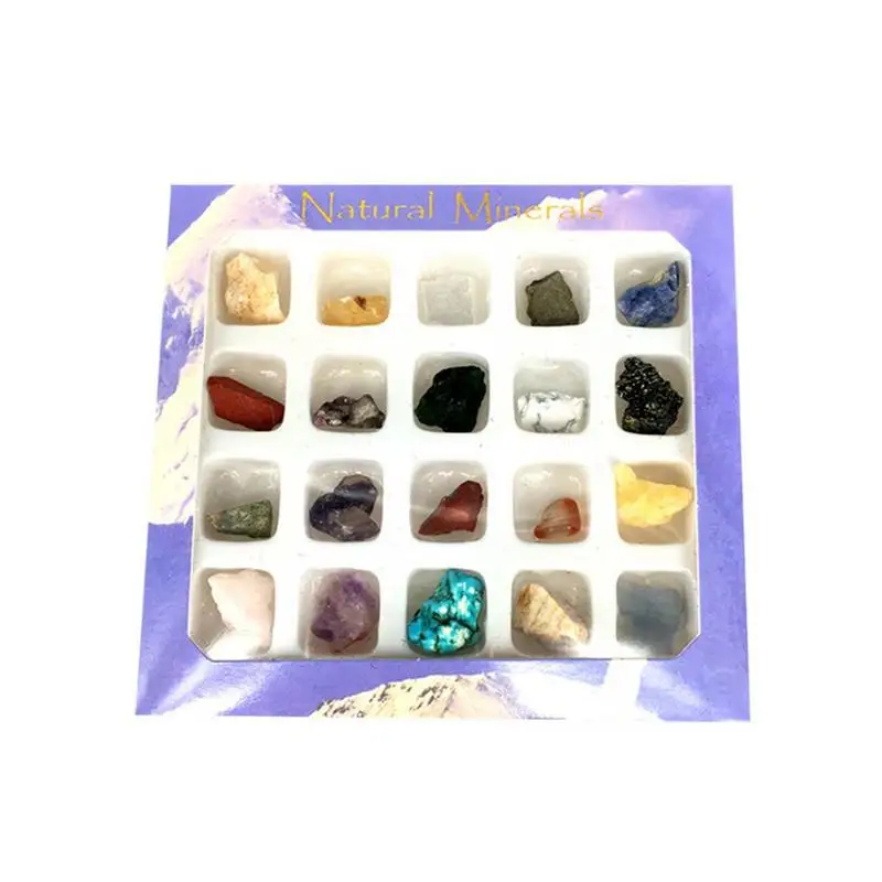 

AUGKUN 1PC 20pcs Irregular Tumbled Mini Ores Nature Stones Collection Art Ornament Decoration Set Gifts classy