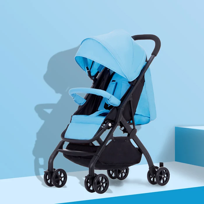 Портативная складная детская коляска с большой емкостью четыре колеса двойной