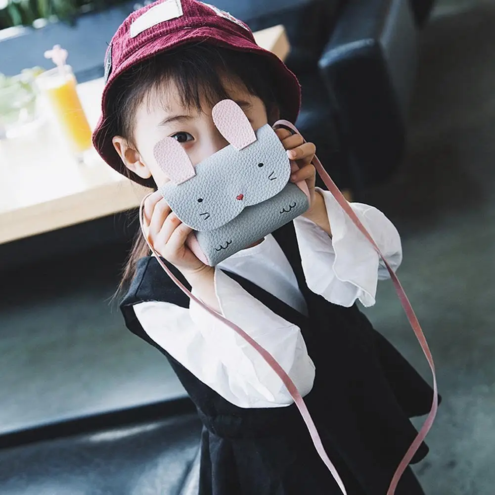 Mini Shoulder Bag Children Messenger Bebe Girls Handbag Cute Rabbit Crossbody | Багаж и сумки