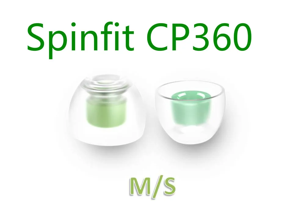 SpinFit CP360 3,6 мм высококачественные силиконовые наушники для ушей, беспроводные наушники-вкладыши(SS s m l S/S s m/S L/M