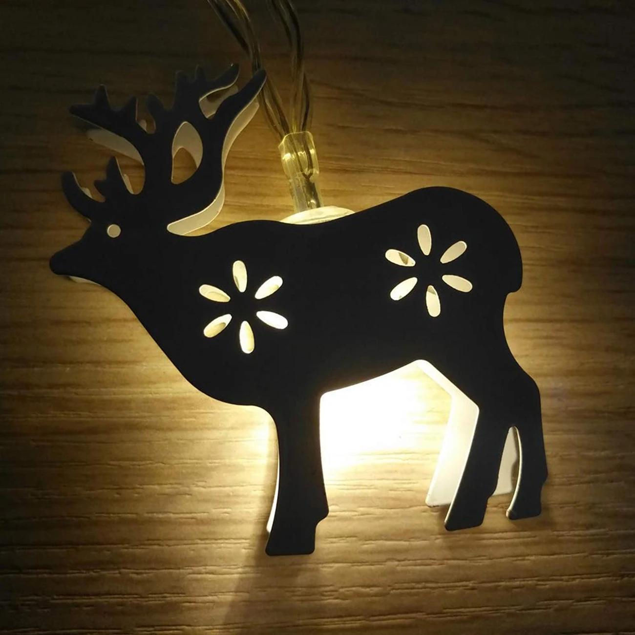 Deer LED Light String 7.2 Feet 20 Metal Battery Operation Fairy Christmas Indoor Outdoor Decoration Wedding Famil | Освещение