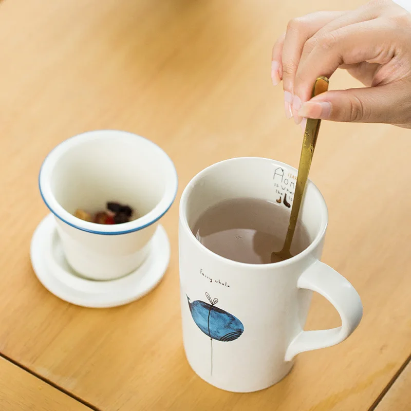 Распродажа милый керамический Набор кружек для путешествий с животными из аниме