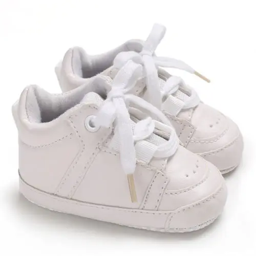 Toddler Infant Baby Boy Girl Moccasin Leather Shoes Kids Soft Sole Crib Boys 0-18M |