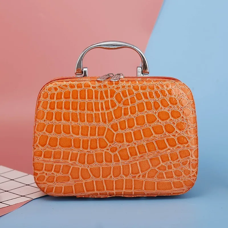 Косметичка в виде аллигатора маленькая сумка для макияжа из искусственной кожи с