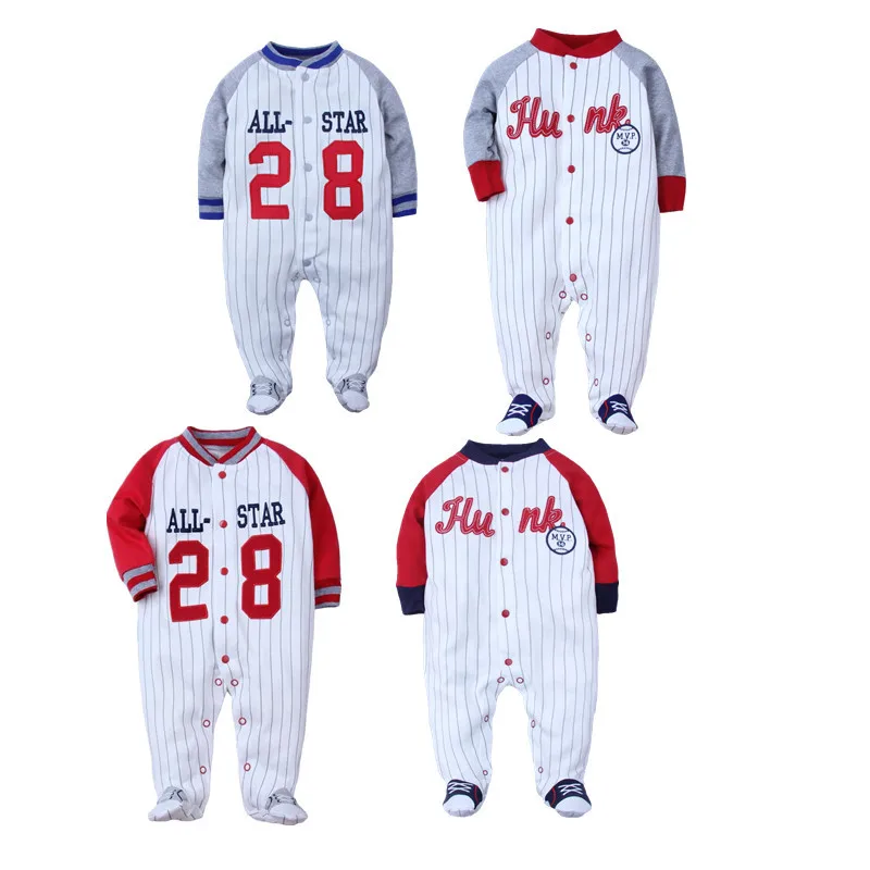 Весенний комбинезон для новорожденных одежда девочек и мальчиков с длинными