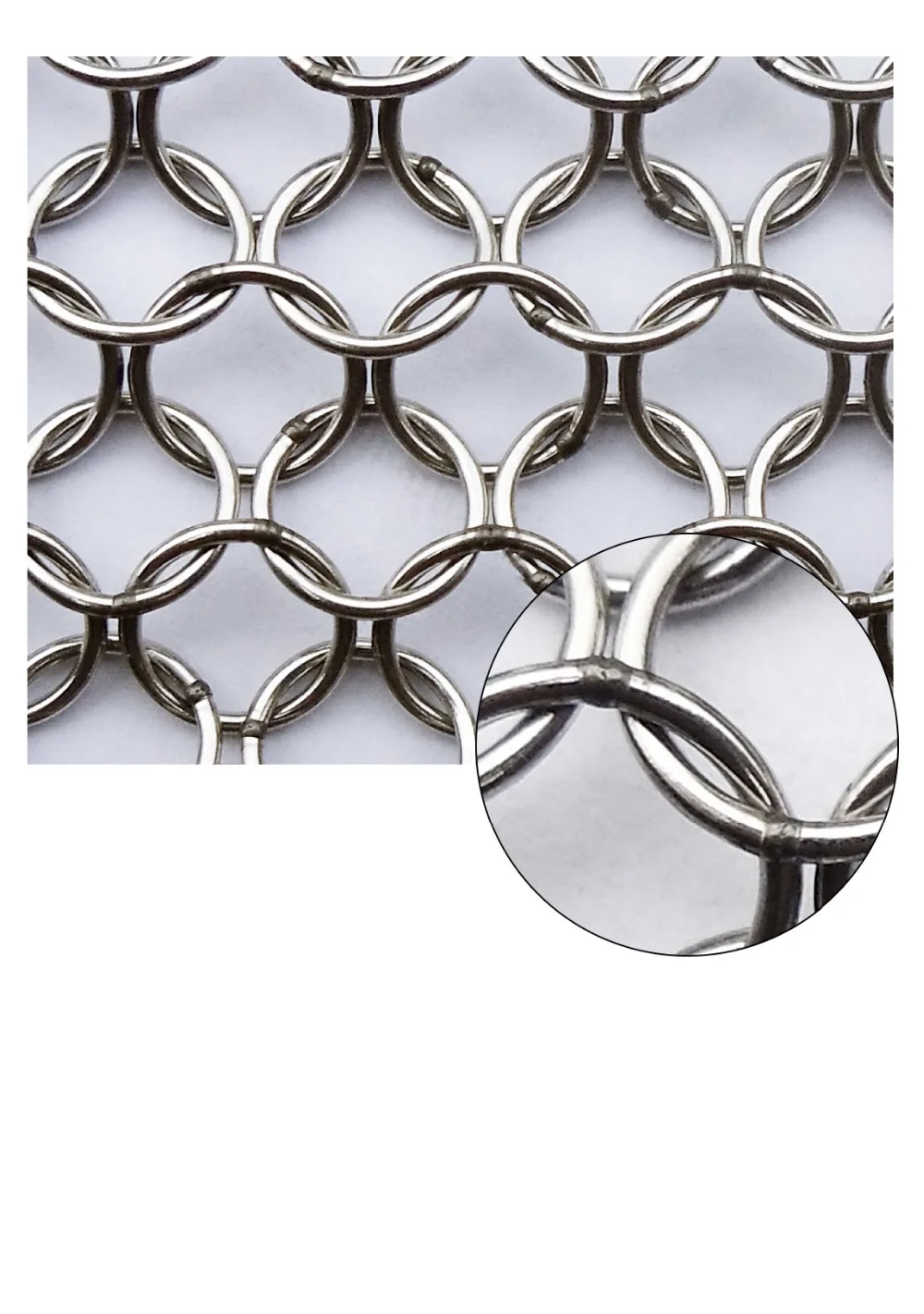5000mm*1000mm Wire diameter 7mm chain mail stainless steel decorative mesh custom tailor fabic welding bathroom | Безопасность и