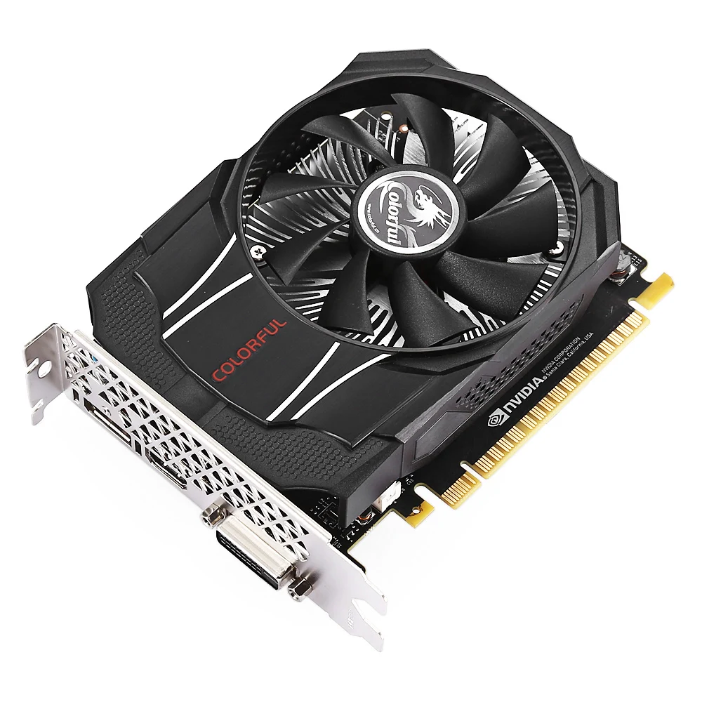 Красочные GTX1050 мини OC 2G новая игровая Графика карты 7000 МГц/2 GB/128bit/GDDR5|Видеокарты| |