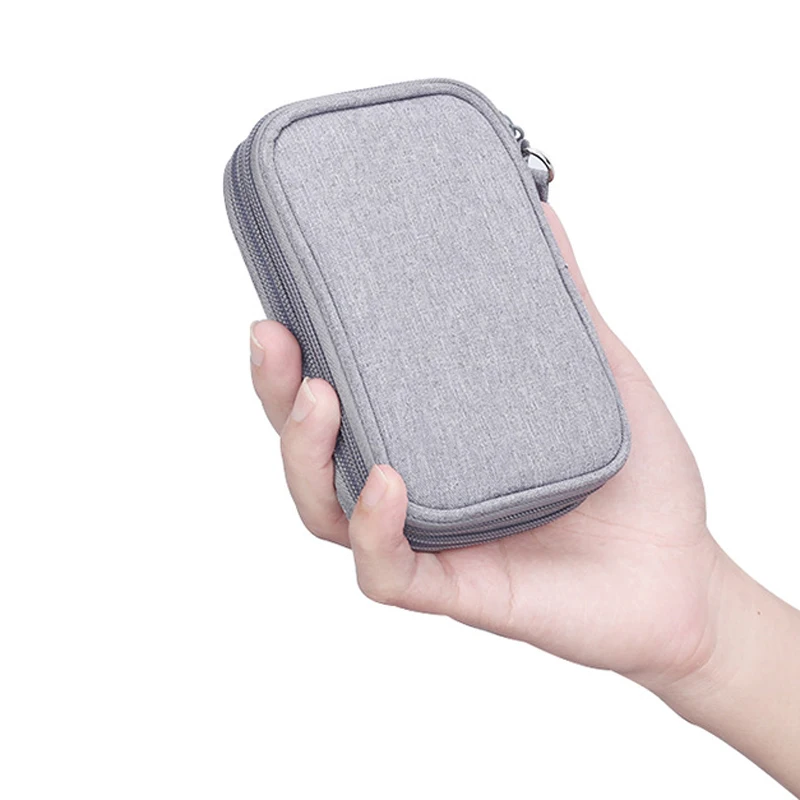 BalleenShiny двойной слой цифровых электронных продуктов сумка для хранения SD карты USB