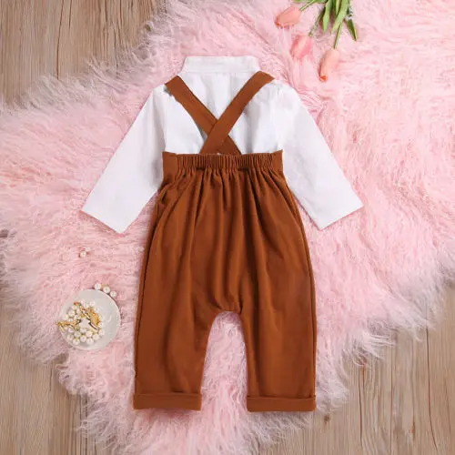 Весенне-осенний хлопковый комплект одежды с длинными рукавами для маленьких