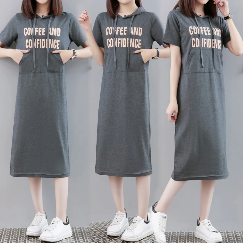 4XL 3XL платье длинное женское модное летнее с коротким рукавом милое карманами