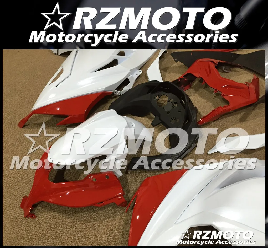 ABS обтекатель кузова комплект пригодный для Kawasaki Ninja300R 13 14 15 16 17 Ninja250R EX250 EX300 2013 2014