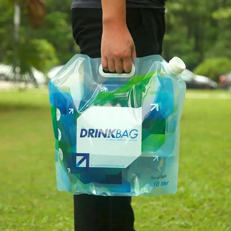 2019 Новый 1 пара PE портативный 10L складной Открытый мешок питьевой воды большой