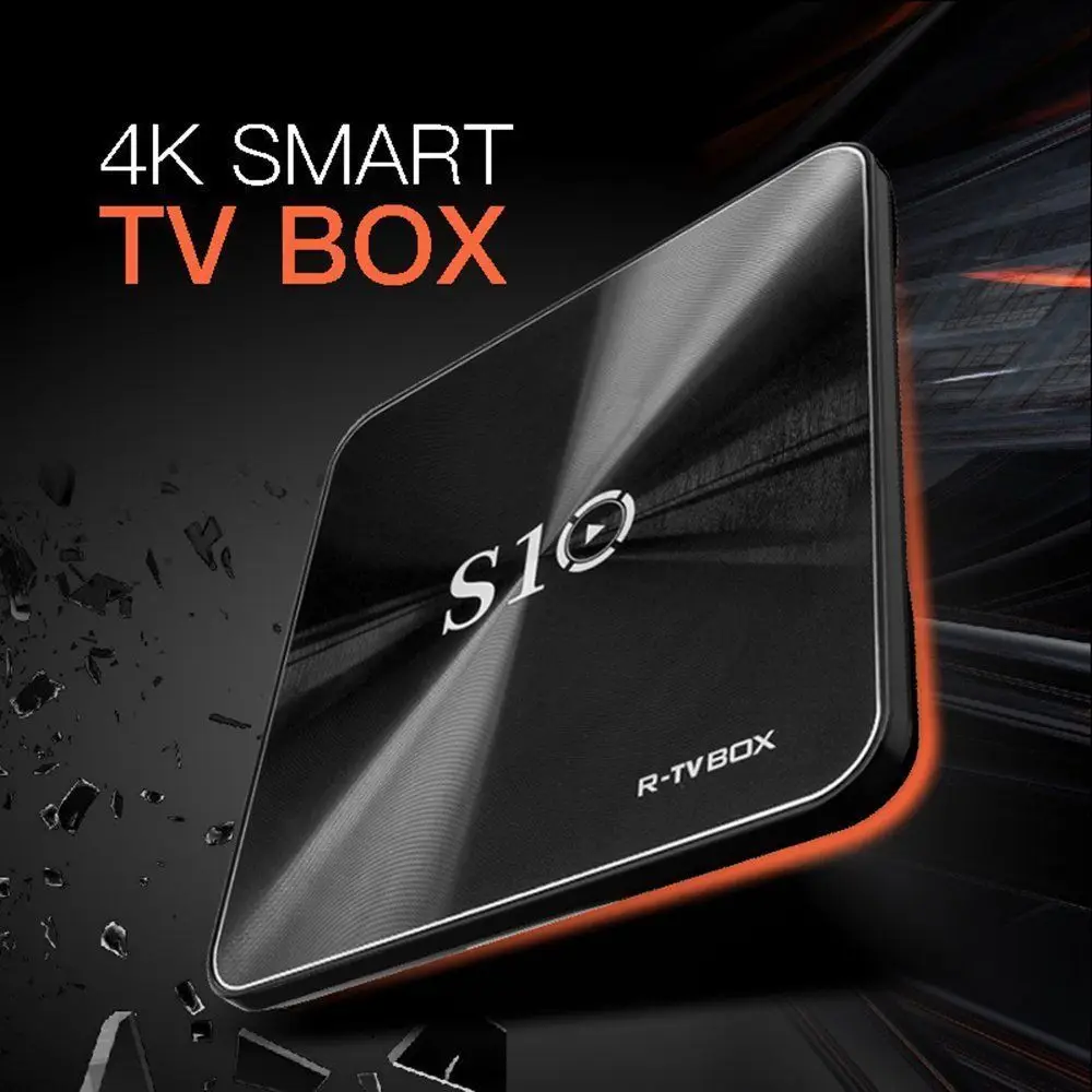 R tv BOX S10 4K UHD DUAL wifi BT4.1 Android 7 1 Smart Box (штепсельная вилка США)|ТВ-приставки и