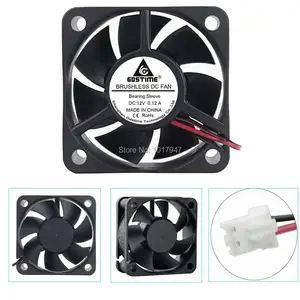Вентилятор охлаждения Gdstime DC, 12 В, 2 контакта, 5 см, 5020 дюйма, 50 мм, 50x50x20 мм, 2 шт.
