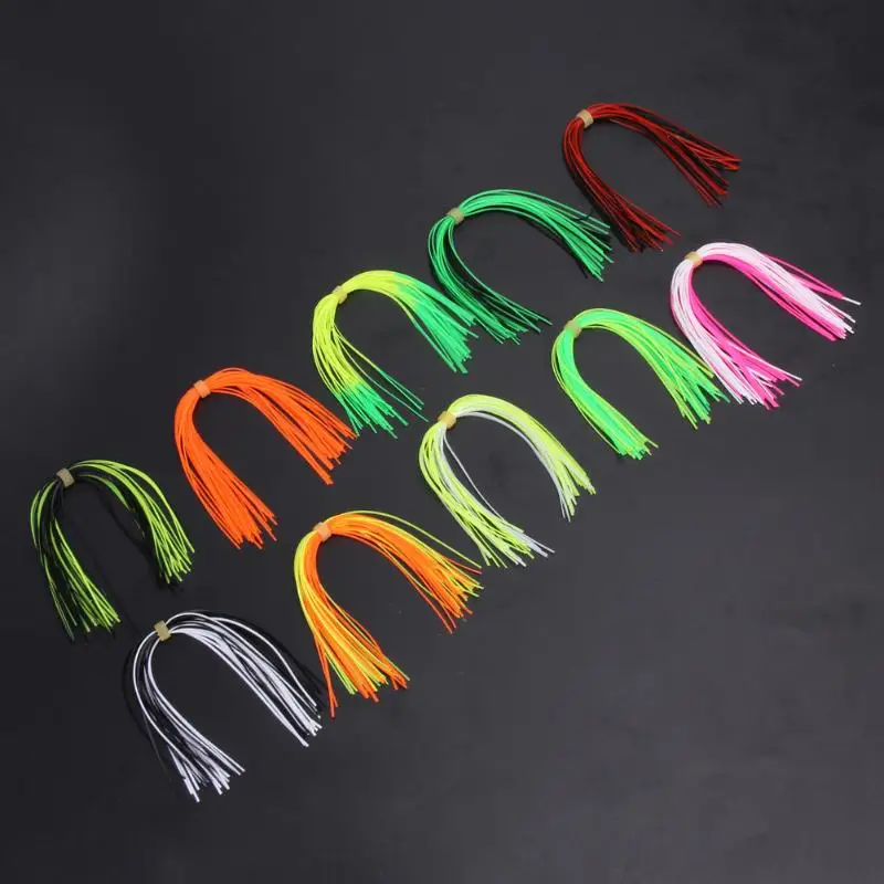 10 пряди 30 нитей Силиконовые юбки рыболовные снасти аксессуары Spinnerbatis Buzzbaits