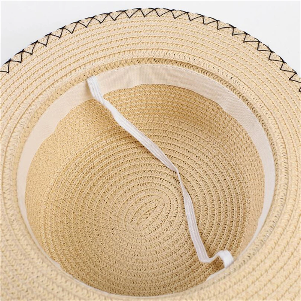 1 шт. красивый элегантный декор солнцезащитная Кепка соломенная Солнцезащитная