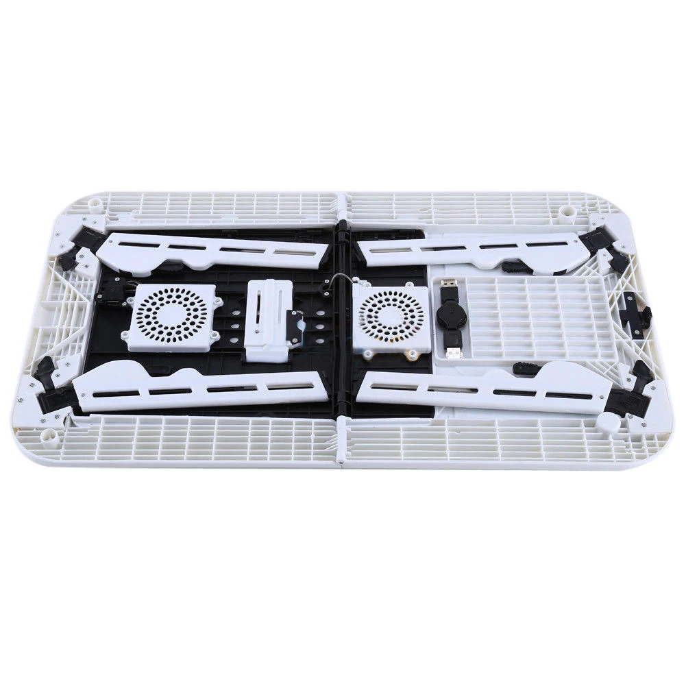 USB Cooling Fans Stand Laptop Desk Foldable Table e-Table Bed TV Tray Portable folding table for Computer notebook |