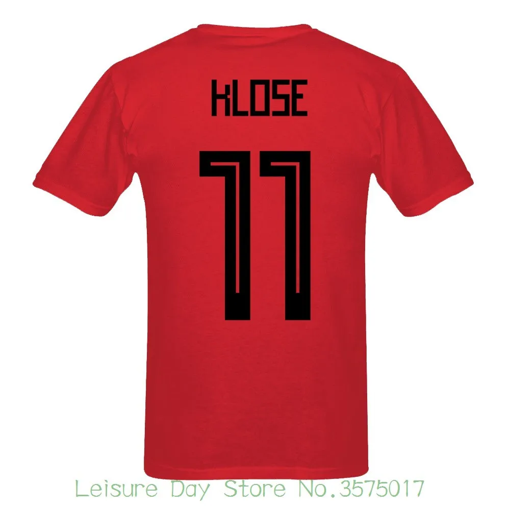 2018 новейшая Германия Klose Number 11 Россия чемпионат мира по футболу 10 цветов футболка
