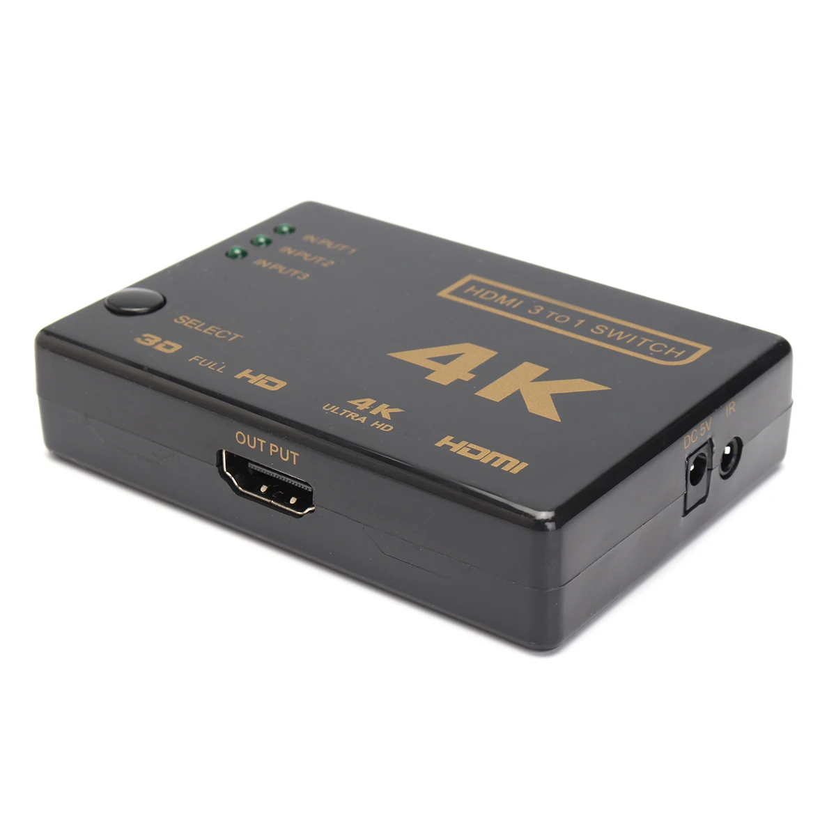 4K x 2K HDMI переключатель 3 в 1 кнопка выхода и пульт дистанционного управления