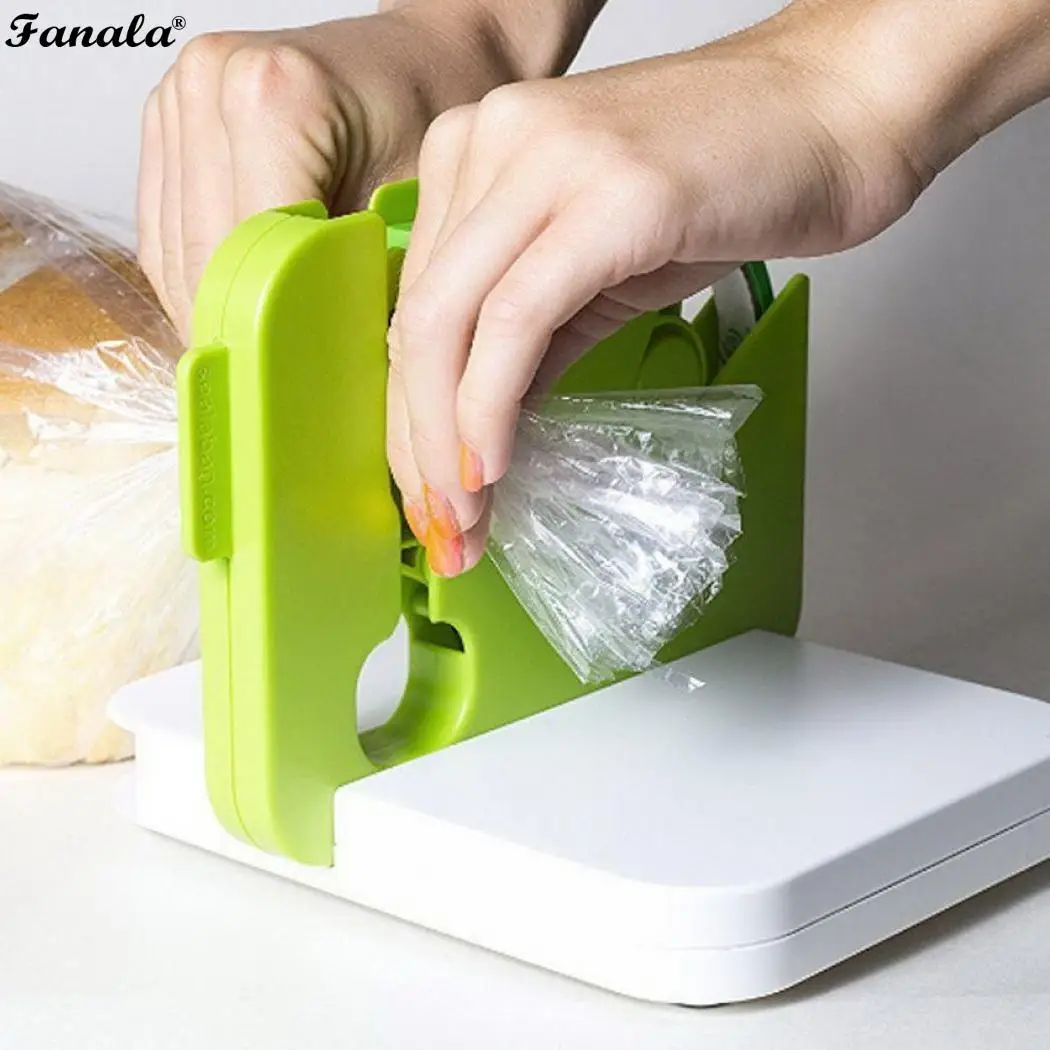 Portable Household Bag Neck Sealer Device 350g Square Tape Seal Kitchen Tools Red Green Home Supermarket | Дом и сад