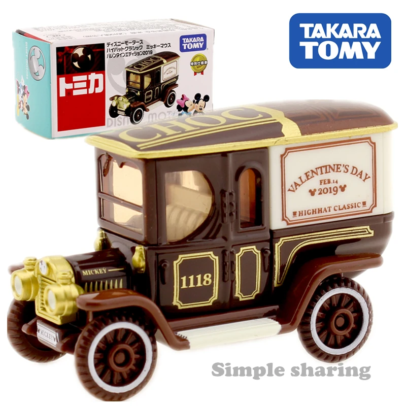 Tomica disney Motor High Hat Классический Микки Маус валентинка издание Такара Tomy Моторс