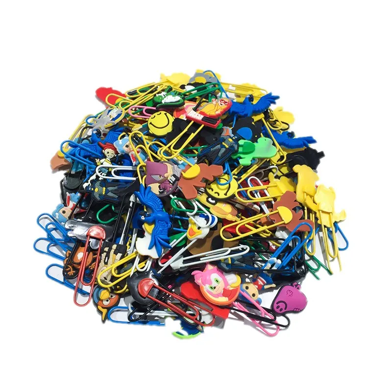 

100pcs Mixed Random Hot Cartoon Bookmarks for Books Cute Paper Clips Student Stationery School Office Supply Kids Gift