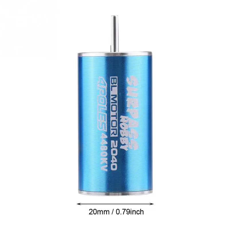 220W Surpass 2040 4480KV 4 столба 6 слотов Бесконтактный бесщеточный мотор для 1/16 1/18 RC