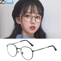 zilead oval metal reading glasses womenmen clear lens presbyopic glasses optical spectacle with diopter 0to4 0