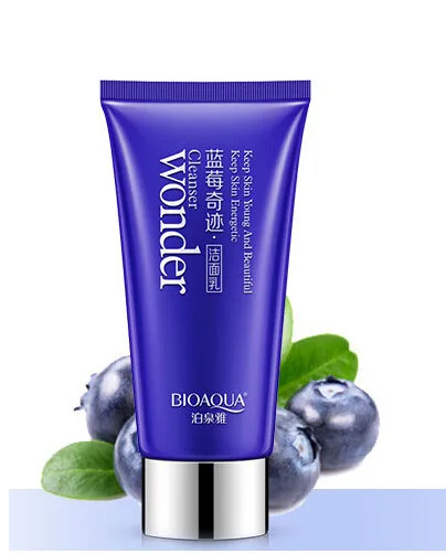 Чудесное очищающее средство для лица голубика BIOAQUA растительный экстракт