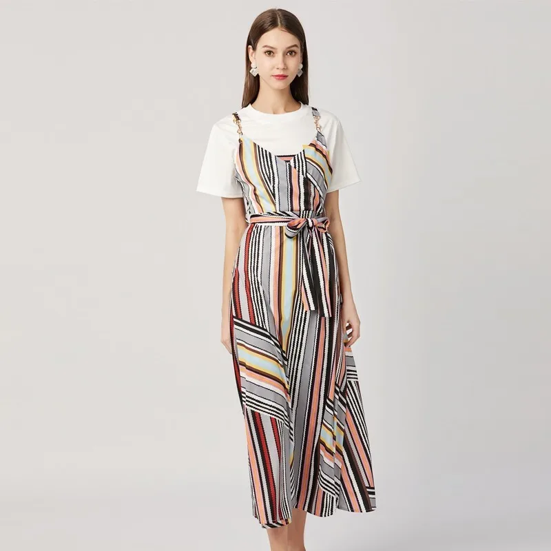 2019 новые летние женские костюмы Белый хлопок футболка с коротким рукавом +